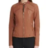 Women Faux Scuba Jacket