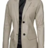 Women's Real Lambskin Leather Blazer