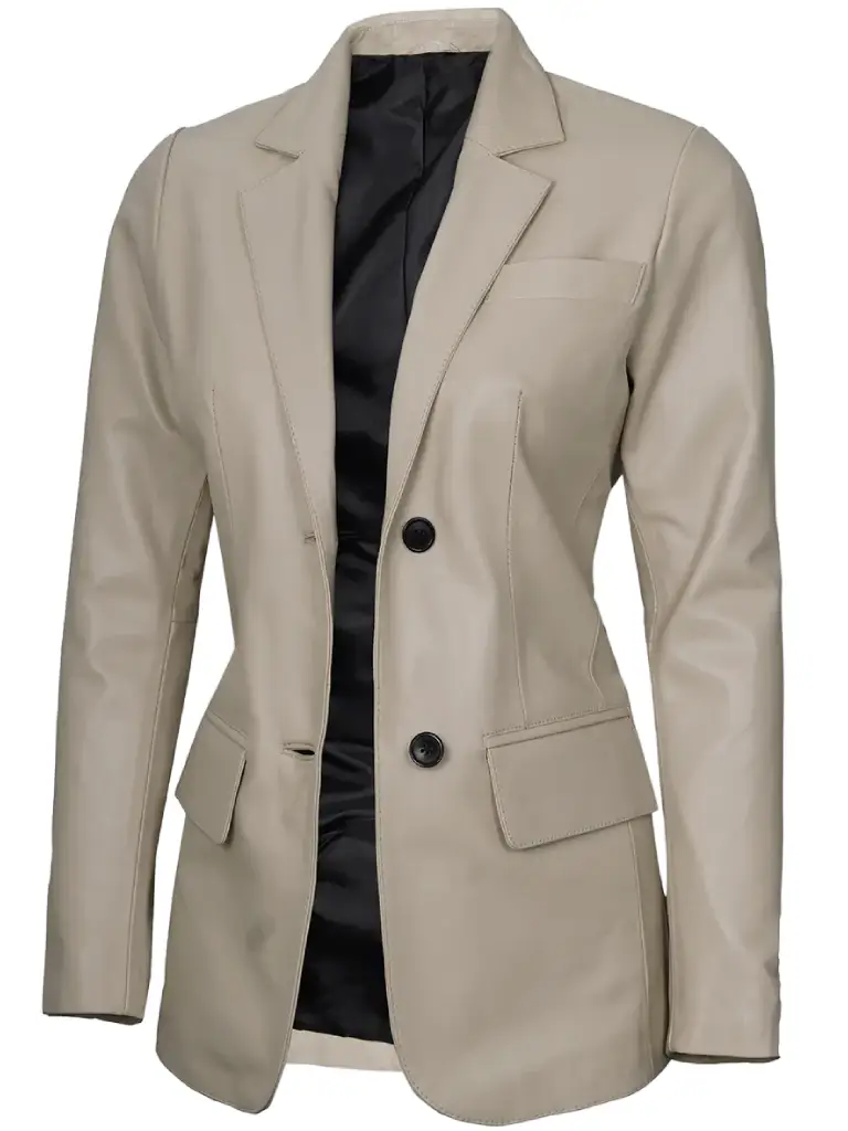 Women's Real Lambskin Leather Blazer