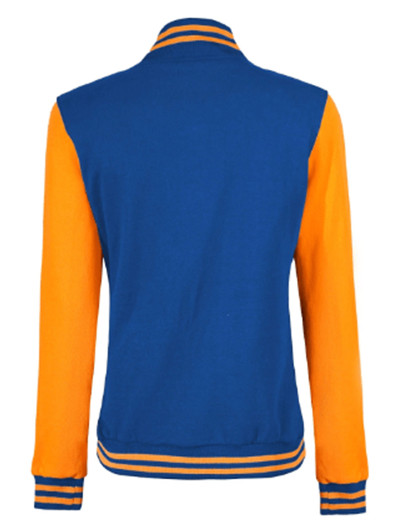 Women Royal Blue Varsity Jacket