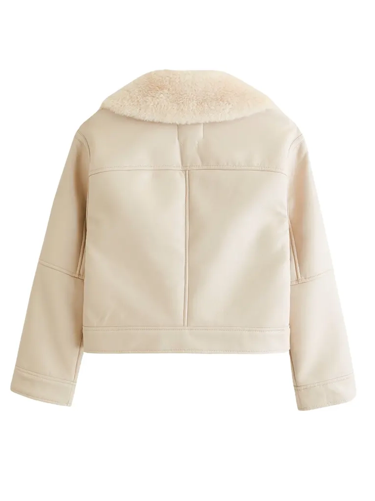 Womens Shearling Faux Jacket