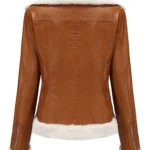 Women Faux Leather Fur Jacket