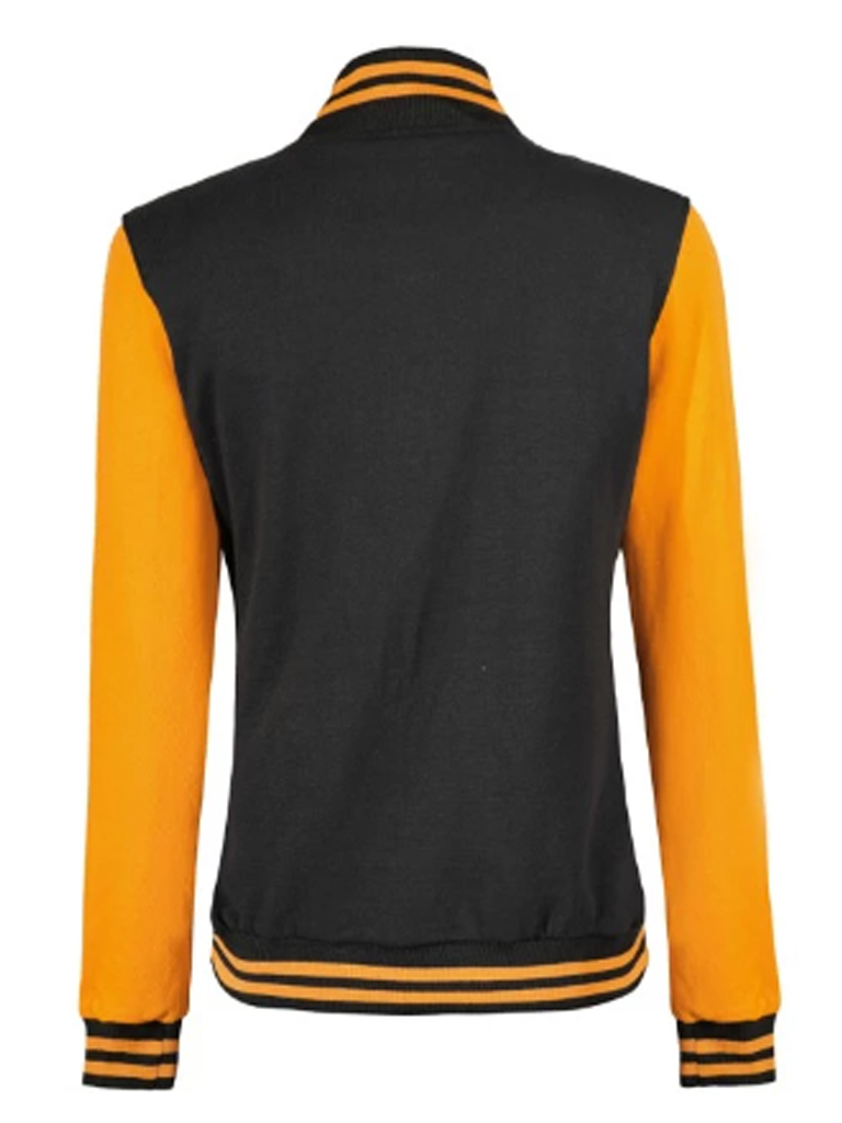 yellow and Black Varsity Jacket