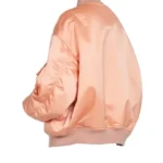 Womens Peach Bomber Jacket