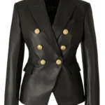 Womens Formal Leather Blazer