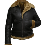 Womens Fur Aviator Jacket