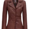 Womens Brown Leather Jacket
