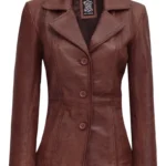 Womens Brown Leather Jacket