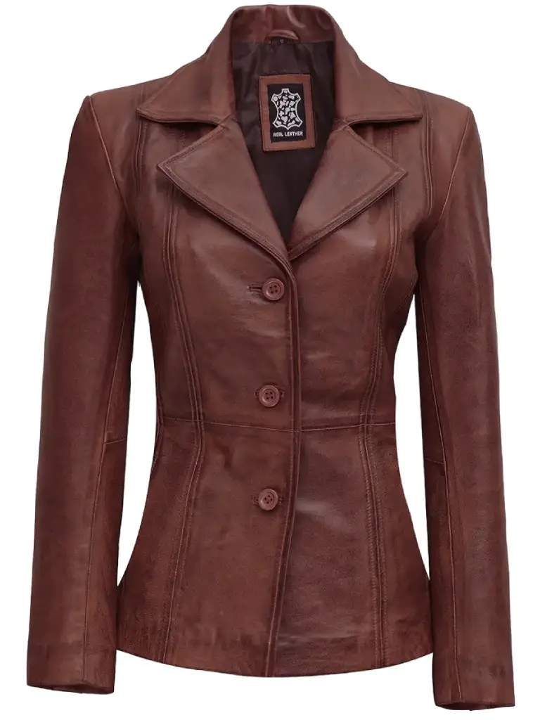 Womens Brown Leather Jacket