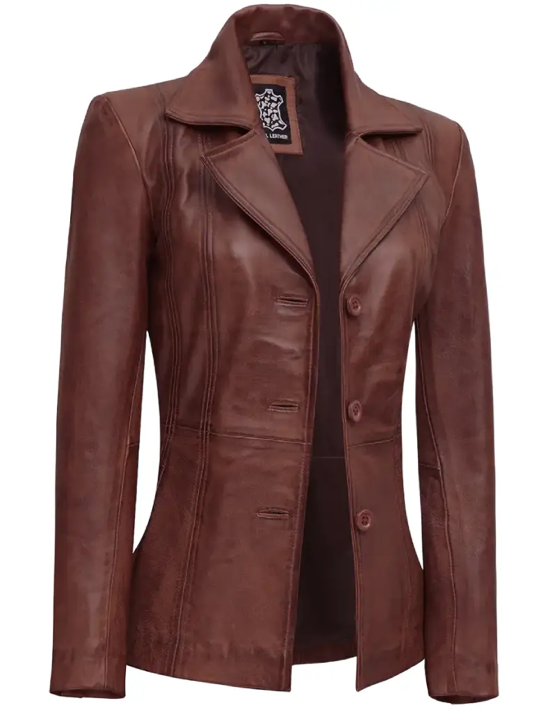 Women Brown 3 Length Coat