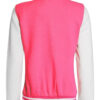 Womens Pink and White varsity baseball Jacket