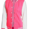 Pink and white varsity Jacket