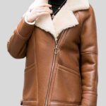 Womens Aviator Leather Jacket
