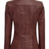Womens cognac Leather Jacket