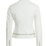 Womens faux lambskin Leather Jacket