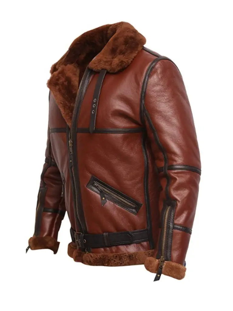 Men RAF British Aviator Jacket