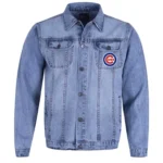 Chicago Cubs Classic Light Blue Denim Jacket