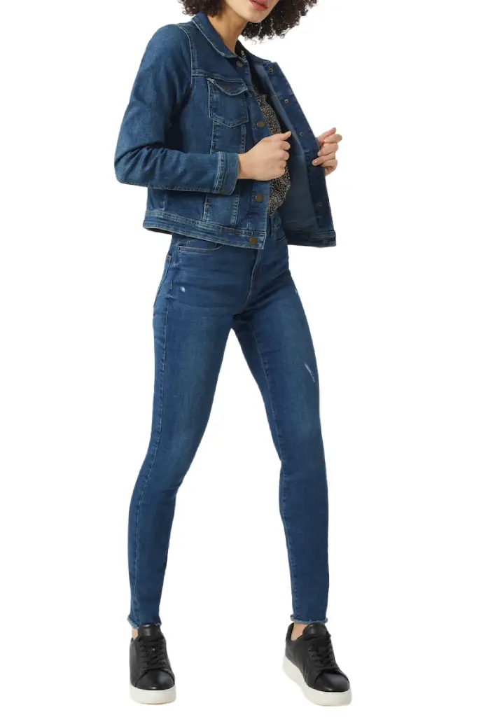 womens denim blue jacket