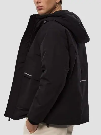 lightweight matte finish puffer jacket