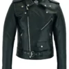 Mens Marlon Brando Black Biker Jacket