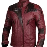 Avengers Infinity War Dark Red Leather Jacket