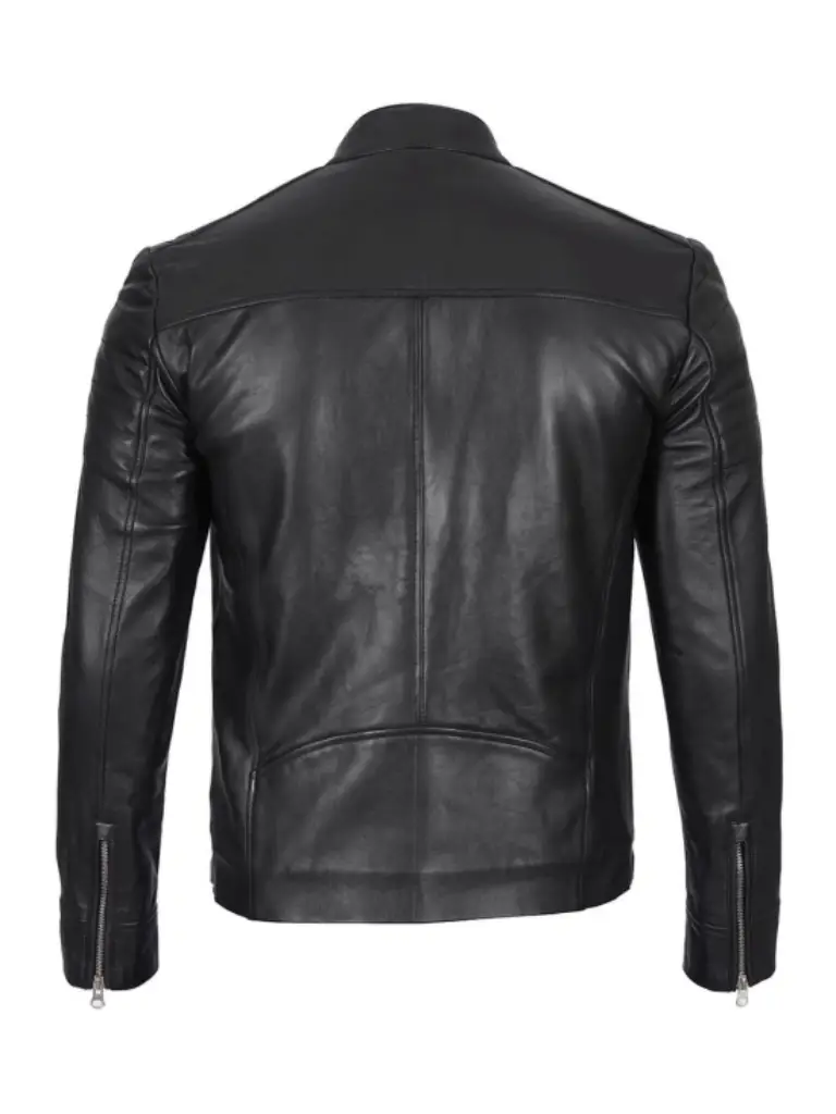 mens biker leather jacket