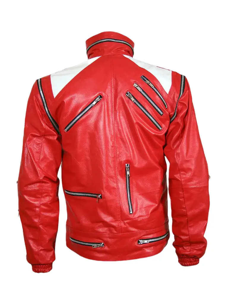 Men Red & White Jacket