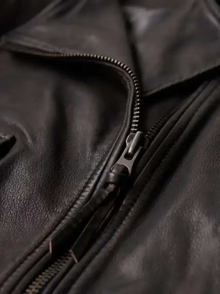 black Leather Biker Jacket