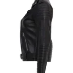Black Womens Motorcycle Leather Jacket