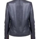 Women Lightweight Sheep Leather Black Jacket