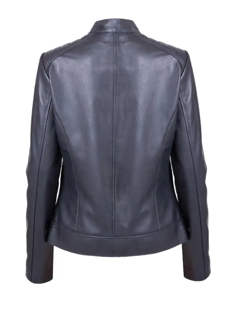 Women Lightweight Sheep Leather Black Jacket