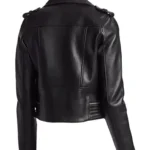 Women Black Biker Leather Jacket