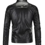 Women Motorcycle Leather Black Jacket