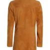 Women's Light Brown Real Suede Coat