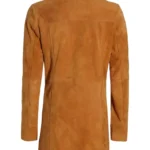 Women's Light Brown Real Suede Coat