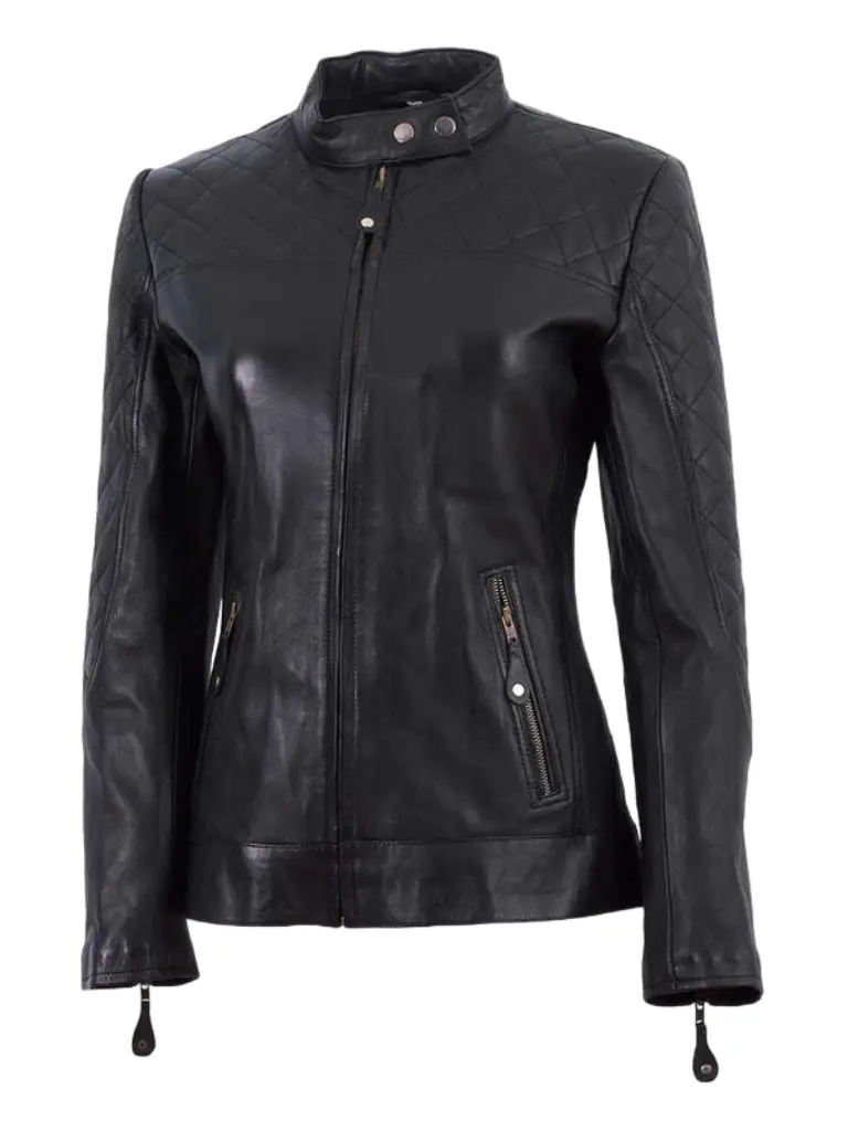 Cafe Racer Black Leather Jacket