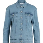 women light blue denim jacket