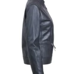 Women Lightweight Sheep Black Jacket