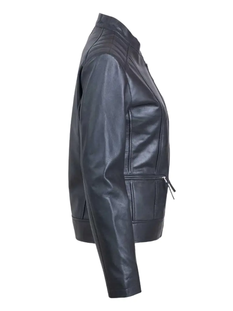 Women Lightweight Sheep Black Jacket