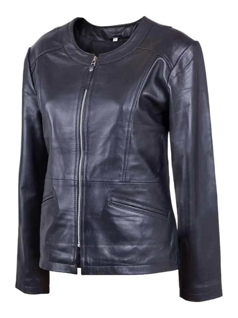 Black Classic Motorcycle Jacket