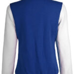 womens Blue and White Varsity baseball Jacket
