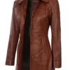 womens-cognac-leather-car-coat