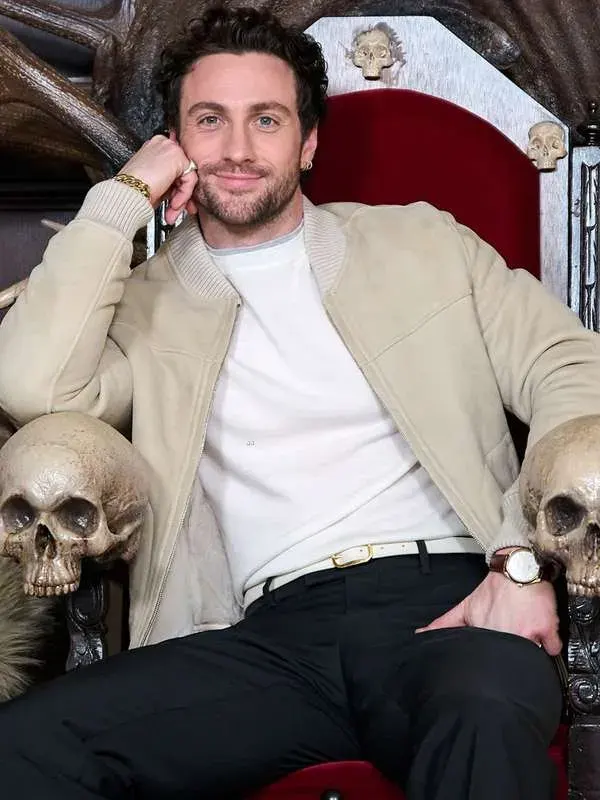 Aaron-Taylor-Johnson-Kraven-the-Hunter-2024-Suede-Bomber-Jacket
