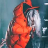American-Billie-Eilish-Red-Puffer-Jacket