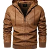 Antioch-Mens-Brown-Hooded-Jacket.