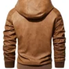 Antioch-Mens-Brown-Hooded-Leather-Jacket-Back.