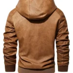 Antioch-Mens-Brown-Hooded-Leather-Jacket-Back.