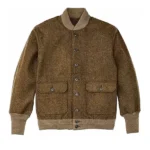 Army-Brown-Wool-Bomber-Jacket