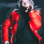 Billie-Eilish-Puffer-Red-Jacket