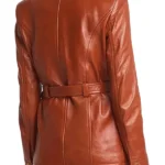 Black Bag Cate Blanchett Brown Leather Jacket Back